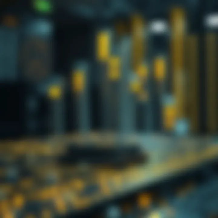 Illustration of blockchain technology applications