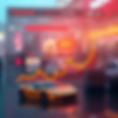 Forecast chart of future digital asset developments