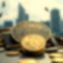 Conceptual representation of $250,000 in cryptocurrency investment