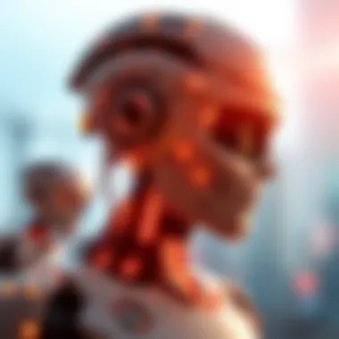 Graphical illustration of AI impact on industries