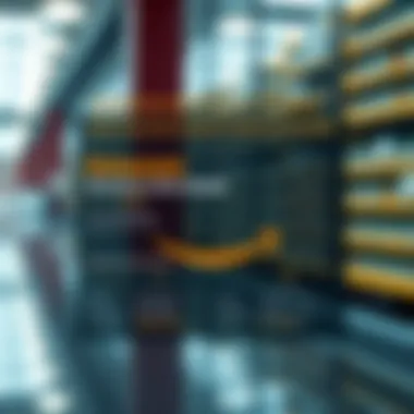 Infographic comparing Amazon's business model with blockchain innovations