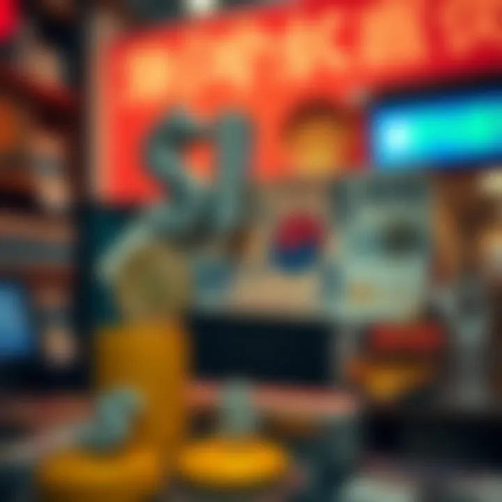 Symbolic representation of currency exchange between Argentina and South Korea