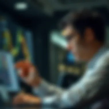 Financial analyst evaluating asset price fluctuations