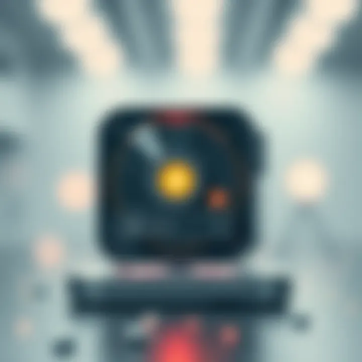 A visual representation of how beacon devices communicate with smartphones.