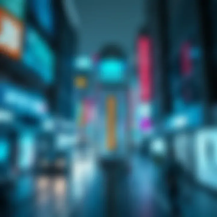 A futuristic representation of beacon applications in smart cities.