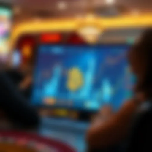 Illustration of Bitcoin Casino Interface
