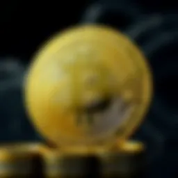 Bitcoin cryptocurrency symbol representation