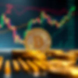 Bitcoin graph showing market trends