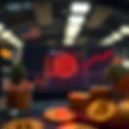 Graph showing Bitcoin price trends in the US