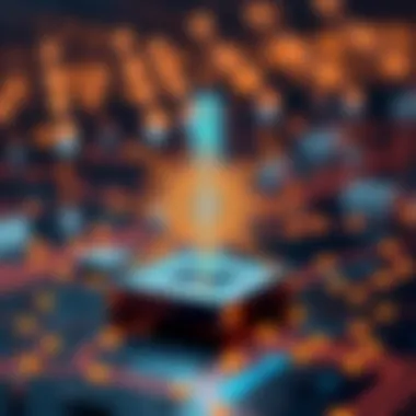 A diagram illustrating the integration of blockchain technology with beacon systems.