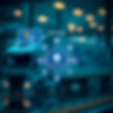 Enhancing Logistics through Blockchain Diagram showcasing blockchain's role in logistics