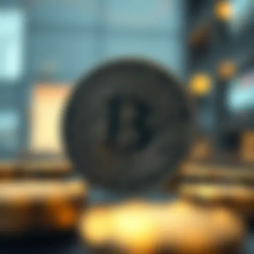 A digital representation of blockchain technology