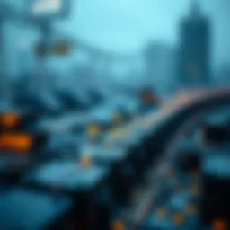 Conceptual illustration of blockchain throughput metrics