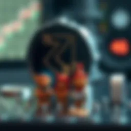 Conceptual representation of BLZ and USDT in blockchain