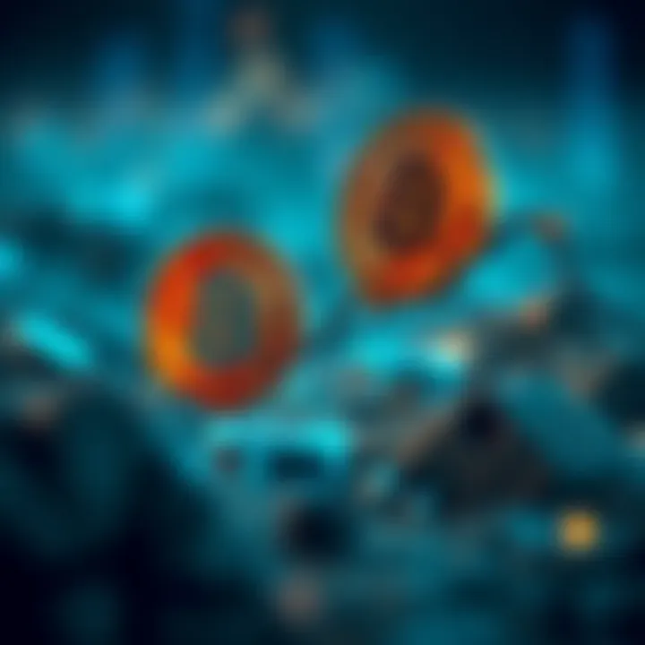 Exploring Cryptocurrency Trends An abstract depiction of cryptocurrency growth