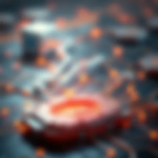 Conceptual representation of blockchain technology