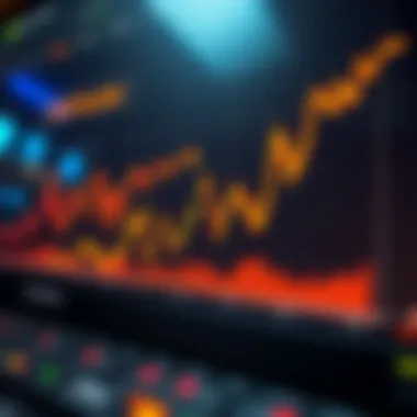 Visual graph showcasing digital asset market trends