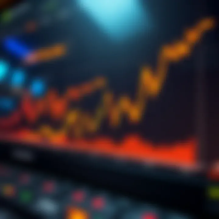 Visual graph showcasing digital asset market trends