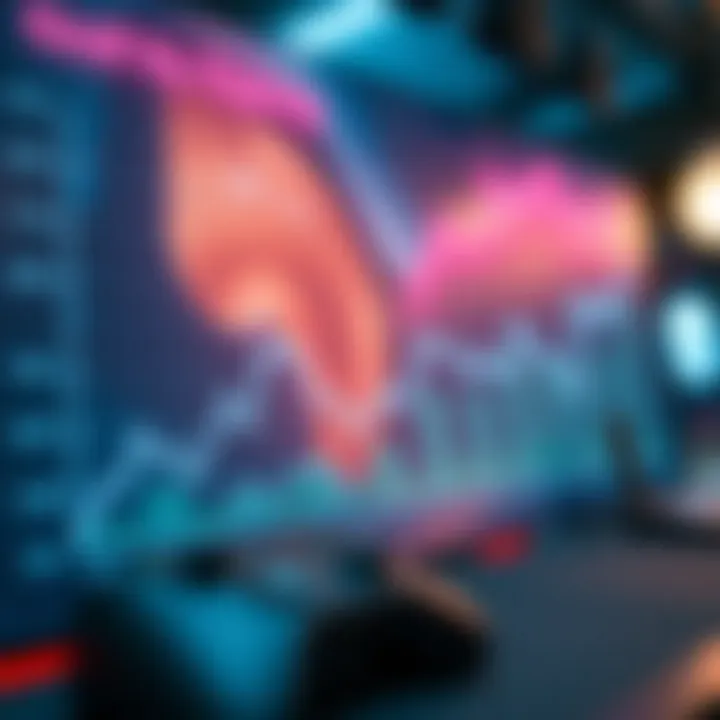 Graph depicting cryptocurrency trends in gaming industry