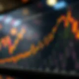 Graph illustrating cryptocurrency market trends