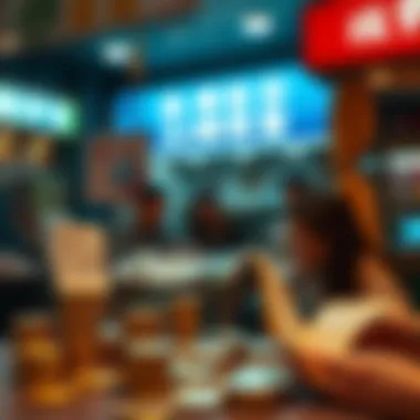 Currency exchange concept