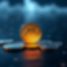 Conceptual illustration of digital currency evolution