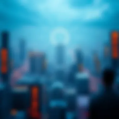 Future Outlook on Digital Identity Security with Civic Token Futuristic depiction of digital identity security