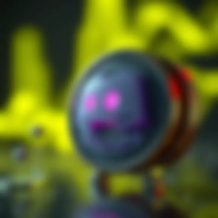 Conceptual illustration of a Discord bot token and its functionalities