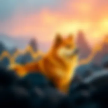 Graph illustrating Dogecoin's market trends