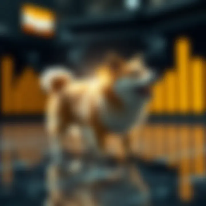 Visual representation of Dogecoin price fluctuations