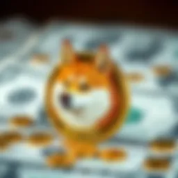 Conceptual representation of Dogecoin and US dollar relationship