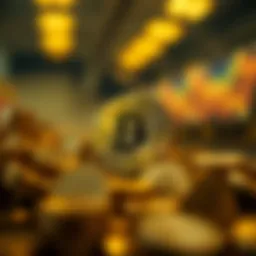 Visual representation of experience points in cryptocurrency