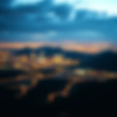 Futuristic view of cryptocurrency landscape