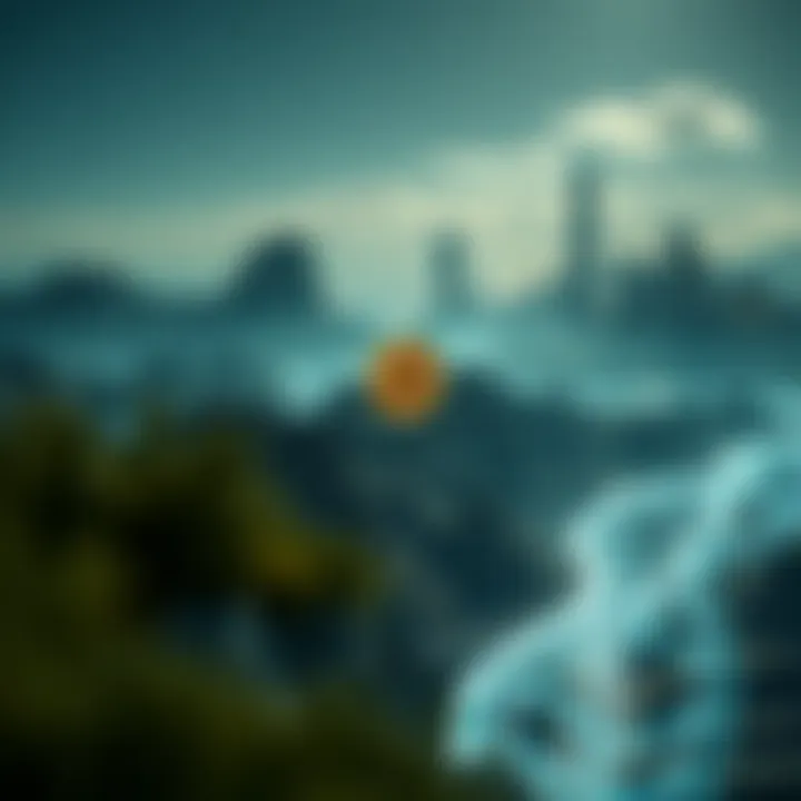 Futuristic digital landscape showcasing the evolution of digital assets