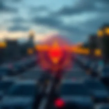 Illustration of blockchain security features