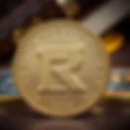 An artistic representation of the Indian Rupee symbolizing its historical significance