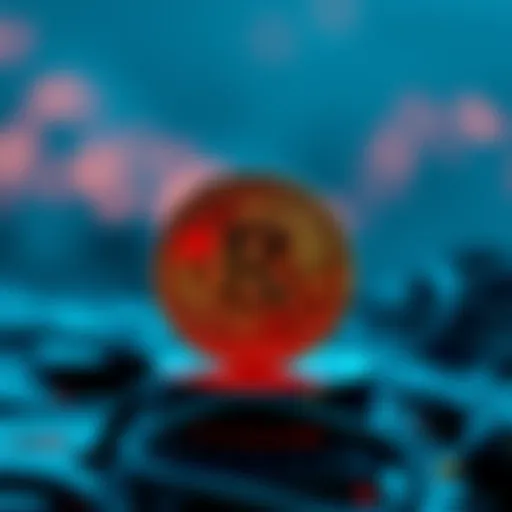 Digital representation of Klaytn cryptocurrency