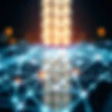 Illustration depicting blockchain connectivity