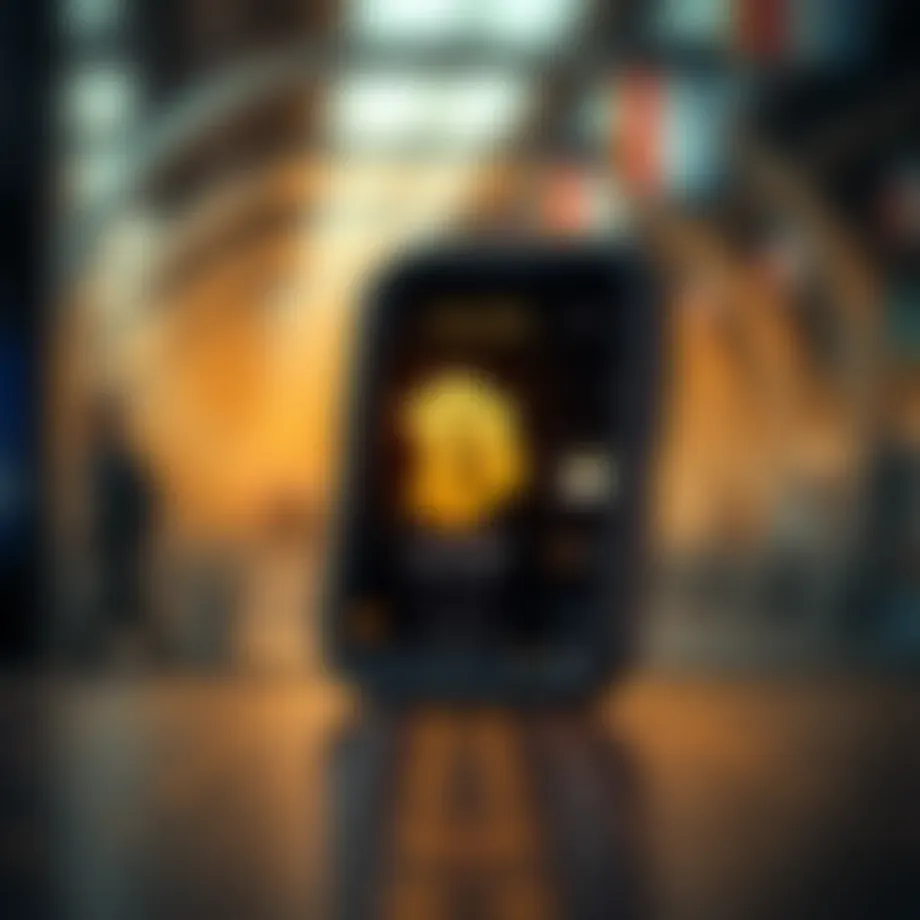 Conceptual illustration of a digital wallet interface