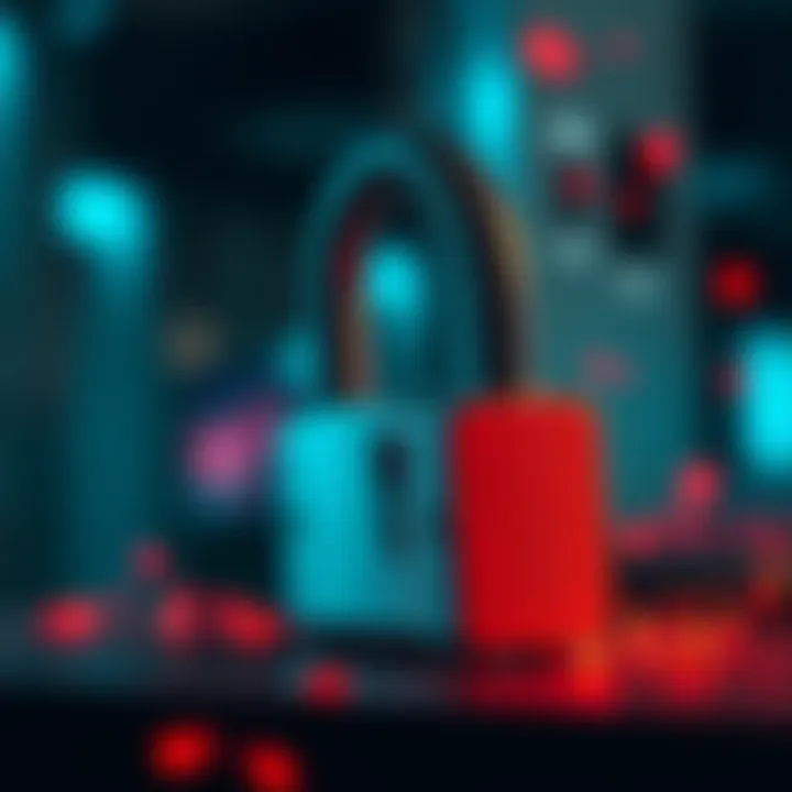 LockBit ransomware attack illustration