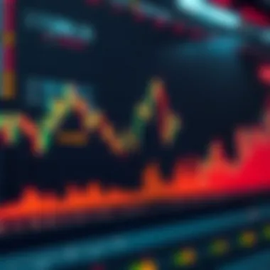 Graph depicting a market crash