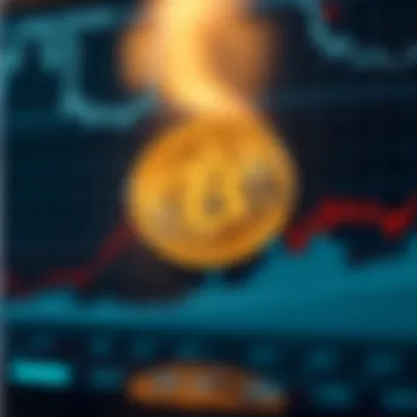 Market volatility chart of Bitcoin and USDT