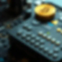 Conceptual diagram showing the workings of a mining calculator