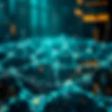 Decentralized Blockchain Network Visual representation of a blockchain network showcasing decentralization