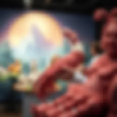 Artistic depiction of NFTs impacting the art industry