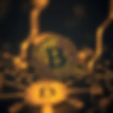 Visual representation of blockchain technology supporting NFTs