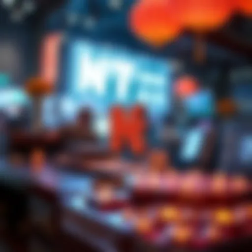 Conceptual representation of NFTs in the digital marketplace