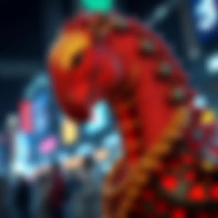 Digital artwork representing the essence of NFTs