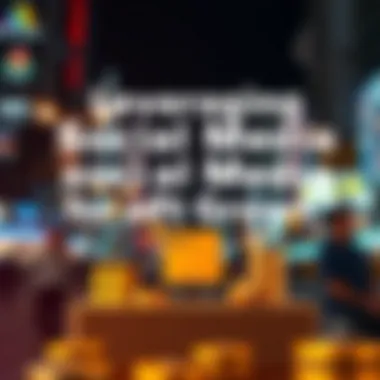 Graphic showcasing social media strategies for NFT promotion