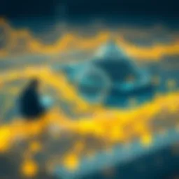 Visual representation of decentralized data sharing